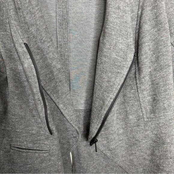 Cabi # 3556 Women Small Gray Asymmetrical Flint Gray Ponte Moto Rebel Jacket - Picture 11 of 13